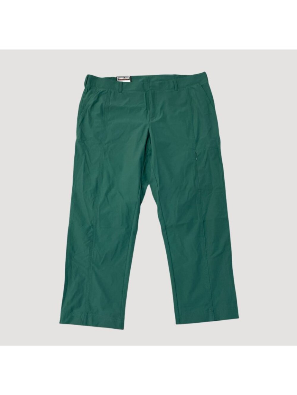 NWT Kirkland Signature Women's 14 Green Travel Pants Cargo zip M1227 - Picture 3 of 12
